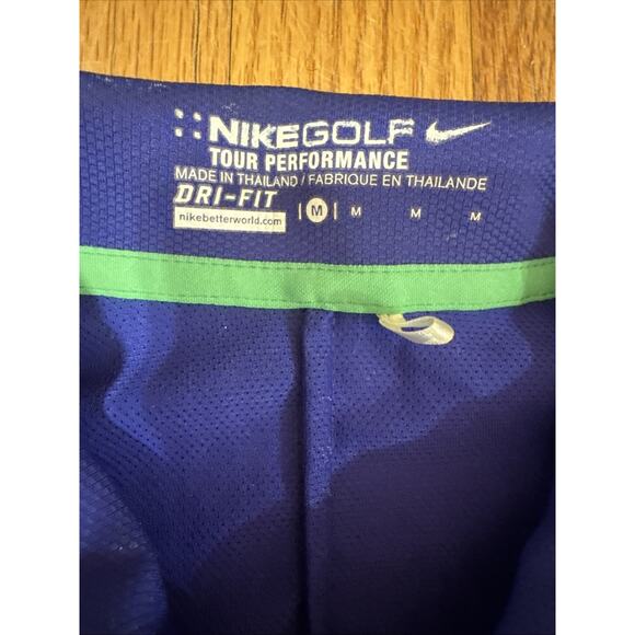 Nike Golf Tour Performance Shirt Multi Dri Fit Short Sleeve Sz M Active Retro - Picture 3 of 6